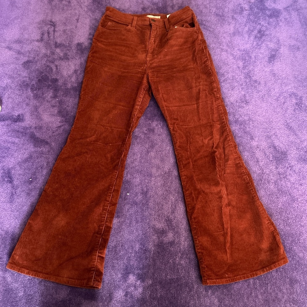 Levi’s 70s high flare corduroy plants
